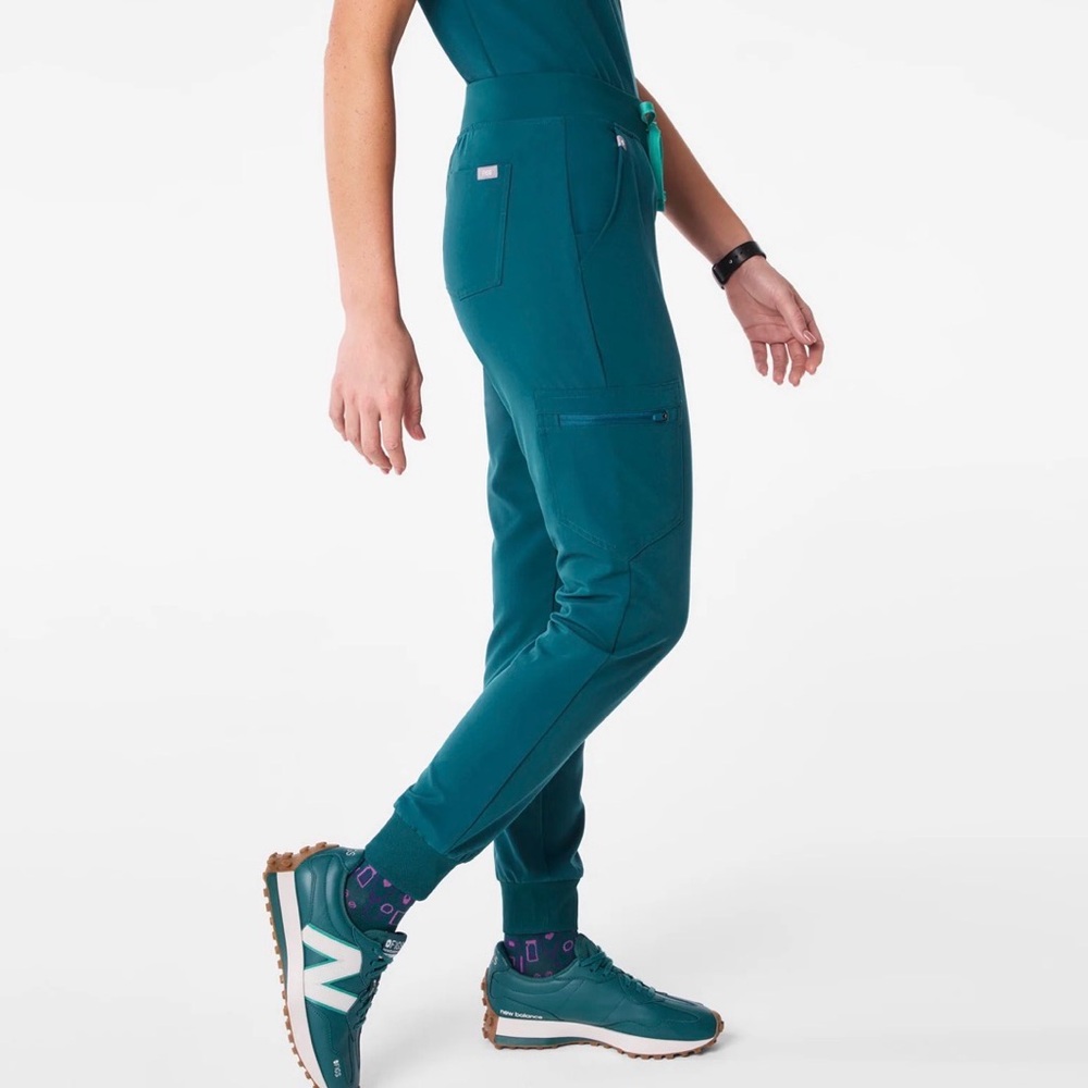 FIGS Zamora Jogger Scrub Pants XXS in Caribbean Blue